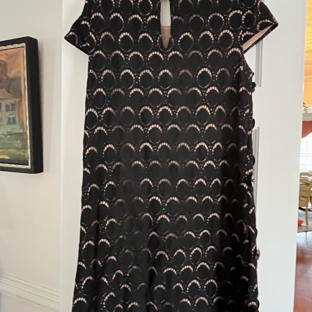 Catherine Malandrino Black Circle Pattern Mini Dr… - image 6